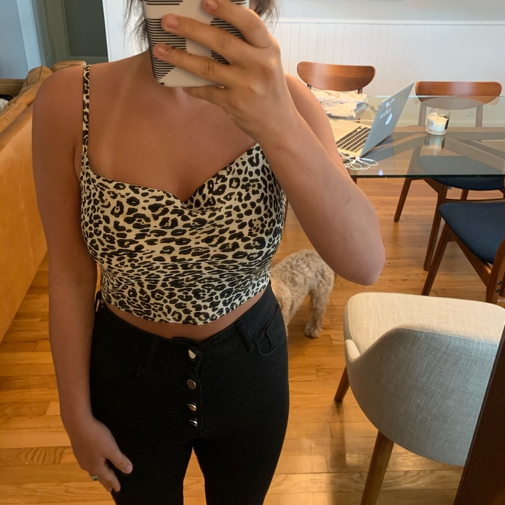 Cheetah Print Crop Top